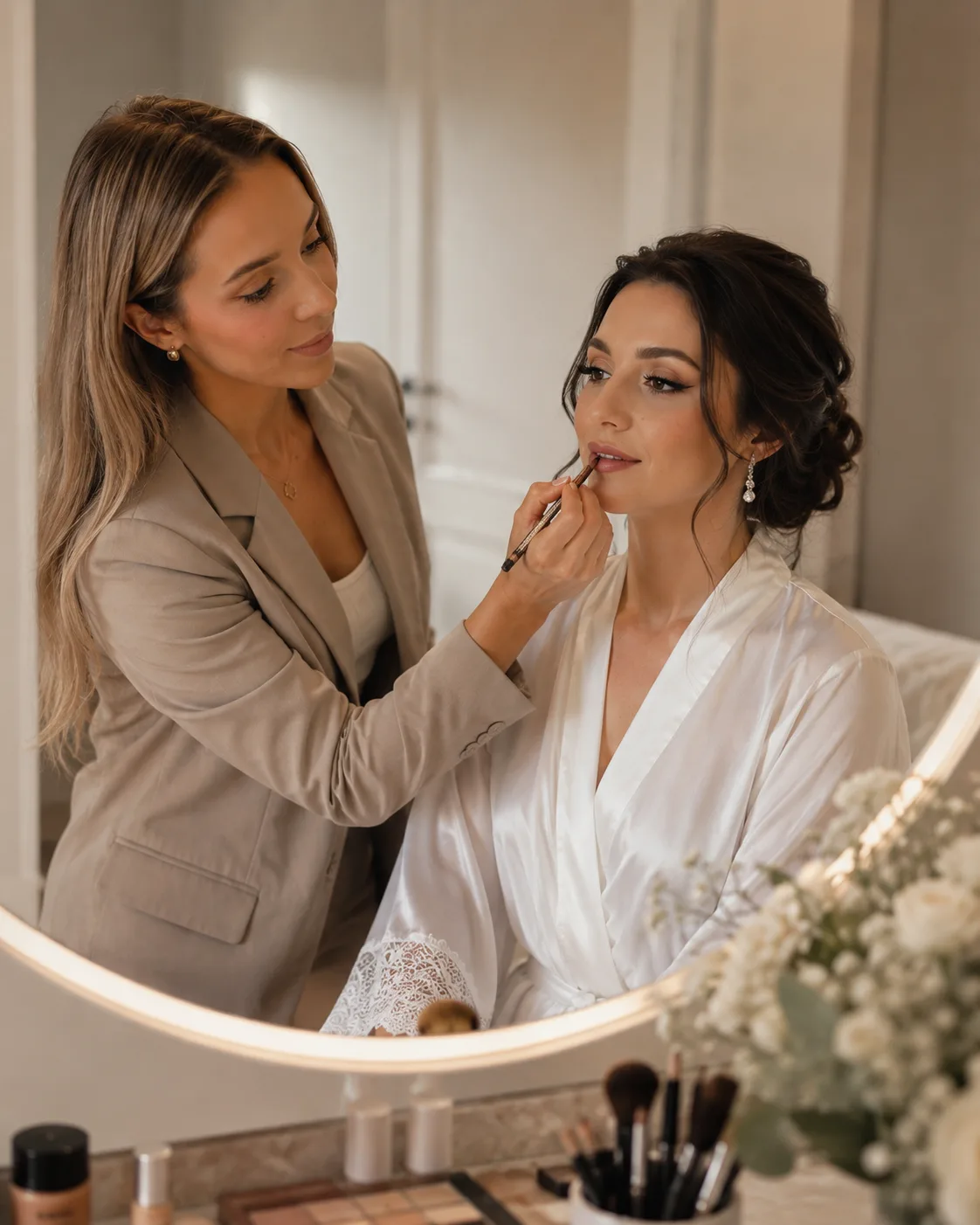 Panna młoda · getting ready